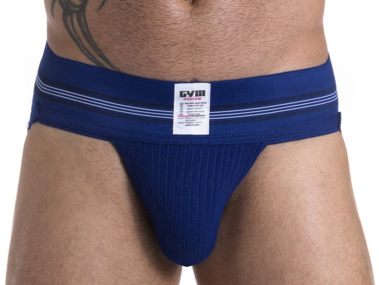 GYM Old School Jockstrap in Navy Blue